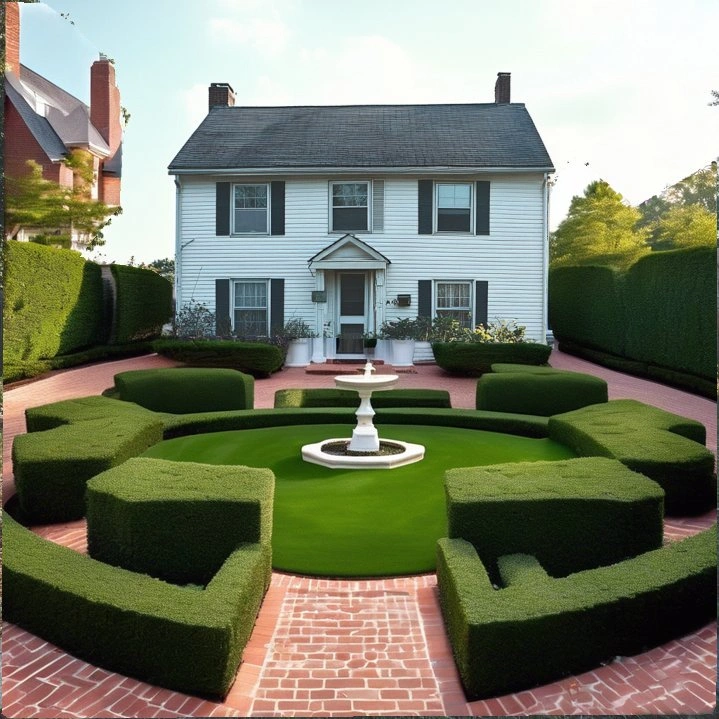 frontyard American Traditional landscape Design